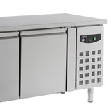 Combisteel Bakkers-koelwerkbank | 428L | 2 Deuren | +2°C/+8°C | Geforceerd | 1510x800x860(h)mm | 7450.1215