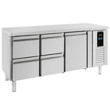 Combisteel Koelwerkbank | Energy Line | 291L | 1 deur 4 laden | +2°C/+8°C | Geforceerd | 1795x700x860(h)mm | 7450.5030