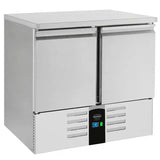 Combisteel Koelwerkbank | ENERGY LINE | 257L | 2 Deuren | +2°C/+8°C | Geforceerd | 900x700x870(h)mm | 7450.5100