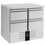 Combisteel Koelwerkbank | ENERGY LINE | 257L | 4 Laden | +2°C/+8°C | Geforceerd | 900x700x875(h)mm | 7450.5110