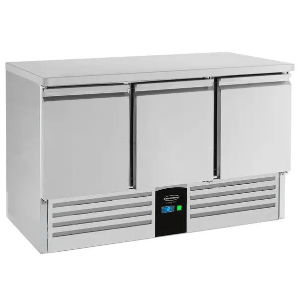 Combisteel Koelwerkbank | ENERGY LINE | 400L | 3 Deuren | +2°C/+8°C | Geforceerd | 1368x700x870(h)mm | 7450.5115