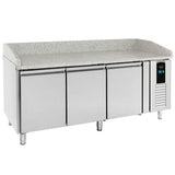 Combisteel Pizza Koelwerkbank | ENERGY LINE | 410L | 3 deuren | +2°C/+8°C | Geforceerd | 2020x800x1000(h)mm | 7450.5205