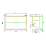 Combisteel Barkoeler | 3 Schuifdeuren | Zwart | 298L | 0°C/+10°C | Geforceerd | 1335x500x900(h)mm | 7455.1320