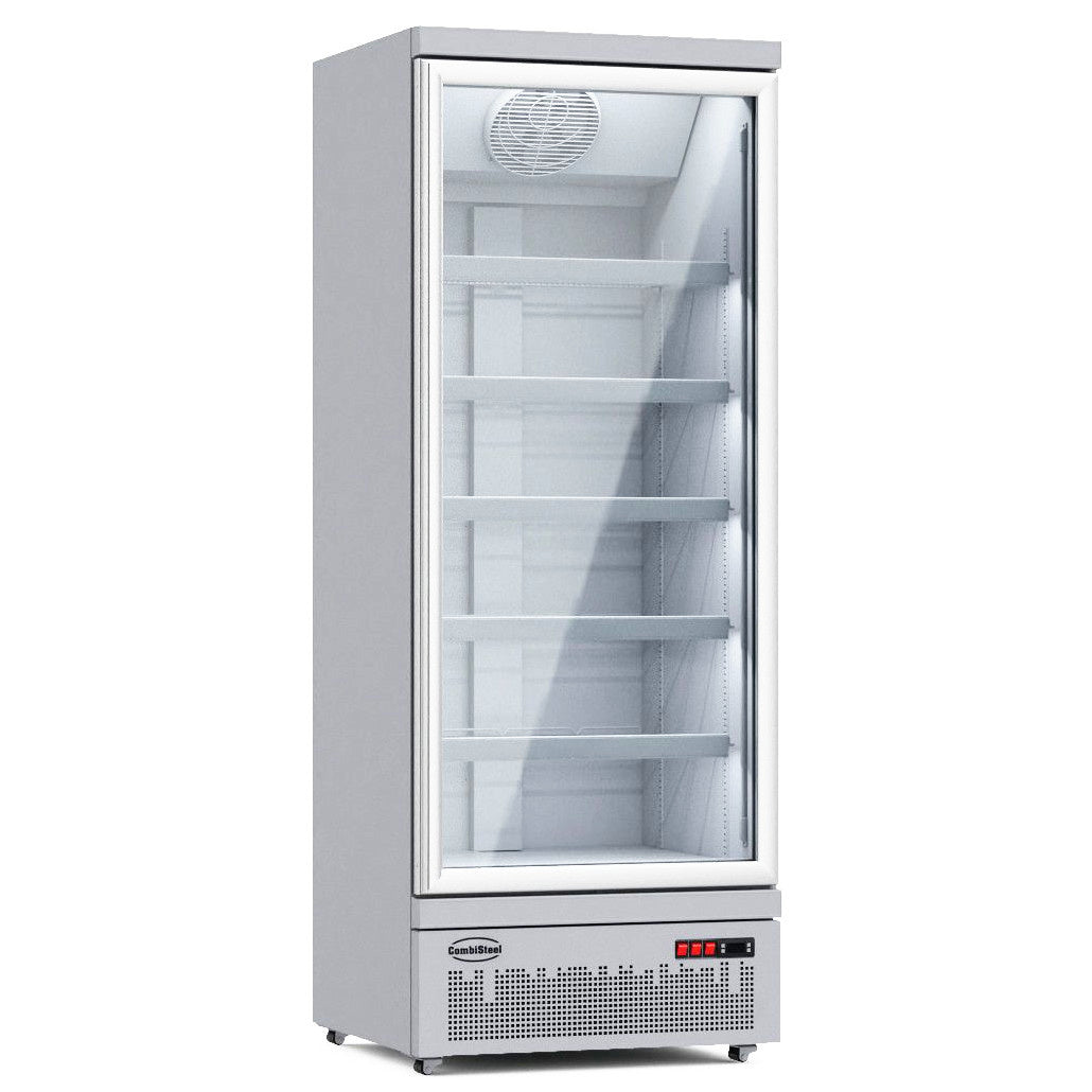 Combisteel Glasdeur Vrieskast | 600L | Wit | -18°C/-22°C | Geforceerd | 750x710x1997(h)mm | 7455.2214