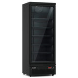 Combisteel Glasdeur Vrieskast Zwart | 600L | 1 Deuren | -18°C/-22°C | Geforceerd | 750x710x1997(h)mm | 7455.2244