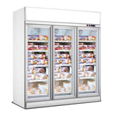 Combisteel Glasdeur Koelkast Wit | 1530L | 3 Glasdeuren | 0°C/+10°C | Geforceerd | 1880x710x2092(h)mm | 7455.2410