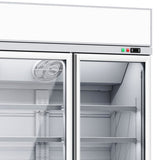 Combisteel Glasdeur Koelkast | 2060L | Wit | 4 Glasdeuren | 0°C/+10°C | Geforceerd | 2508x710x2092(h)mm | 7455.2416