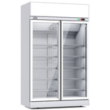 Combisteel Glasdeur Vrieskast | Wit | 960L | 2 deuren | -18°C/-22°C | Geforceerd | 1235x710x2092(h)mm | 7455.2420
