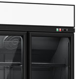 Combisteel Glasdeur Vrieskast | zwart | 1530L | 3 deuren | -18°C/-22°C | Geforceerd | 1880x710x2092(h)mm | 7455.2435