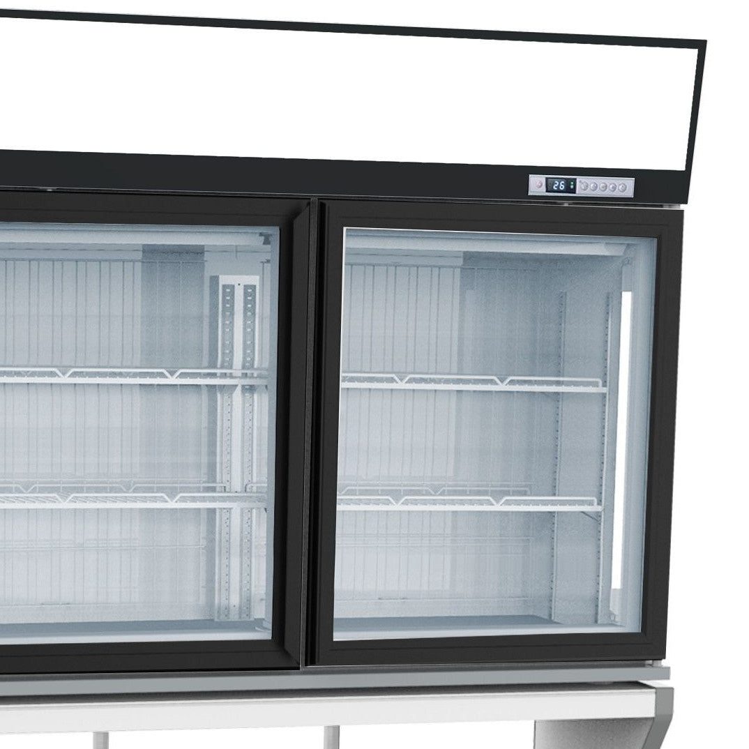 Combisteel Wandvriezer | Zwart | -18°C/-22°C | 1454x890x2102(h)mm | 7455.2530