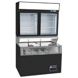 Combisteel Wandvriezer | Zwart | -18°C/-22°C | 1454x890x2102(h)mm | 7455.2530