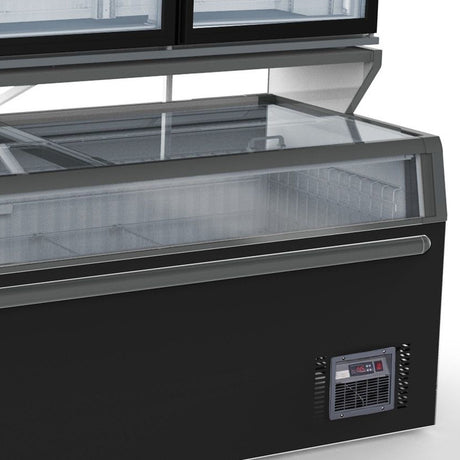 Combisteel Wandvriezer | Zwart | -18°C/-22°C | 2104x890x2102(h)mm | 7455.2535