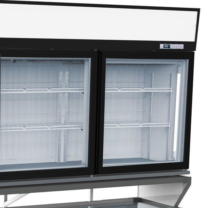 Combisteel Wandvriezer | Zwart | -18°C/-22°C | 2104x890x2102(h)mm | 7455.2535