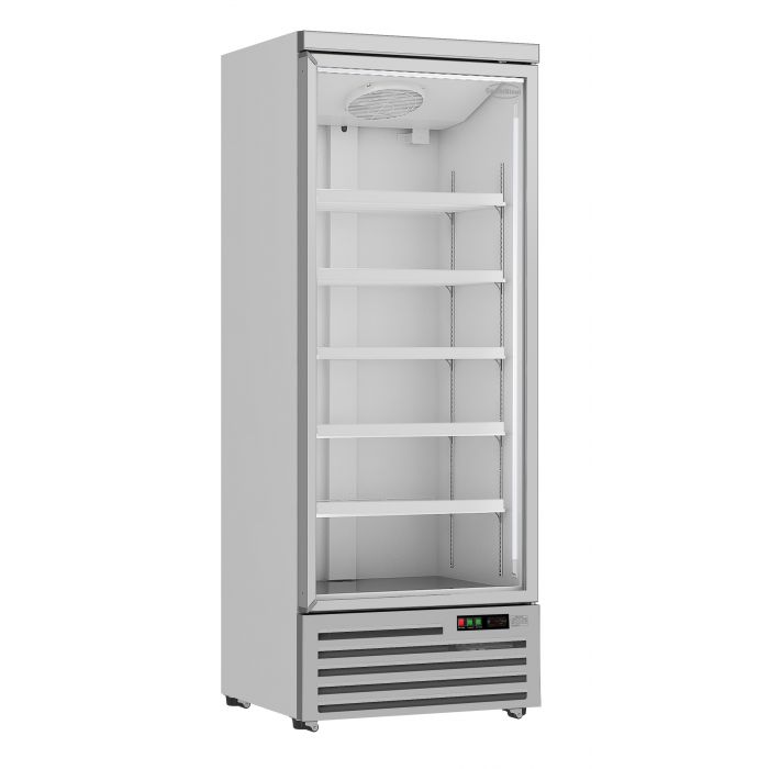 Combisteel Glasdeur Koelkast | 600L | Wit | 0°C/+10°C | Geforceerd | 750x710x1997(h)mm | 7455.2212