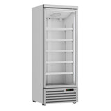 Combisteel Glasdeur Koelkast | 600L | Wit | 0°C/+10°C | Geforceerd | 750x710x1997(h)mm | 7455.2212