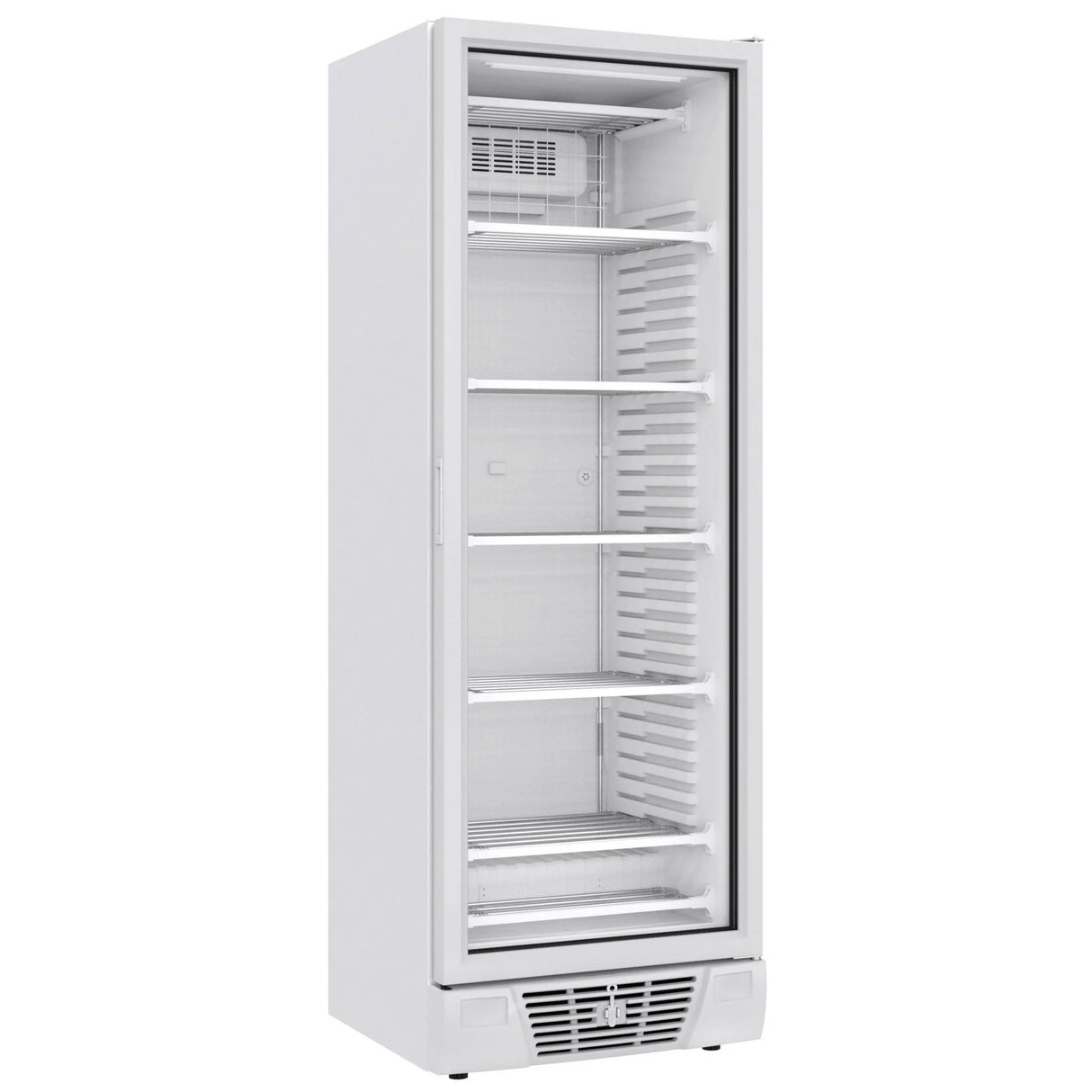 Combisteel Glasdeur Vrieskast | Wit | 382L | 1 Deur | -18°C/-24°C | Statisch | 640x670x1875(h)mm | 7464.0062