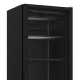 Combisteel Glasdeur Vrieskast | Zwart | 382L | 1 Deur | -18°C/-24°C | Statisch | 640x670x1875(h)mm | 7464.0064