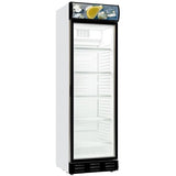 Combisteel Drankenkoeling Wit | 382L | Glasdeur | +4°C/+10°C | Statisch + Ventilator | 595x650x2000(h)mm | 7464.0088