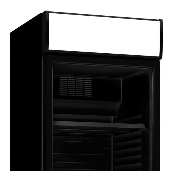 Combisteel Drankenkoeling Zwart | 382L | Glasdeur | +4°C/+10°C | Statisch + Ventilator | 595x650x2000(h)mm | 7464.0093