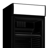 Combisteel Drankenkoeling Zwart | 382L | Glasdeur | +4°C/+10°C | Statisch met Ventilator | 595x650x2000(h)mm | 7464.0090