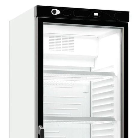 Combisteel Drankenkoeling Wit | 382L | Glasdeur | +4°C/+10°C | Statisch met Ventilator  | 595x650x1850(h)mm | 7464.0095