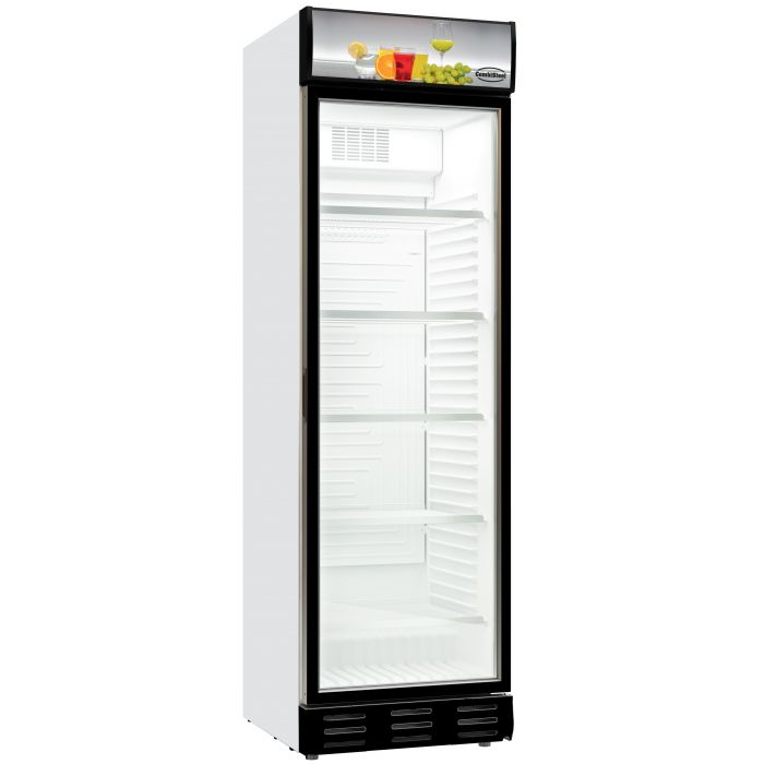 Combisteel Drankenkoeling Wit | 382L | Glasdeur | +4°C/+10°C | Statisch + Ventilator | 595x650x2000(h)mm | 7464.0085