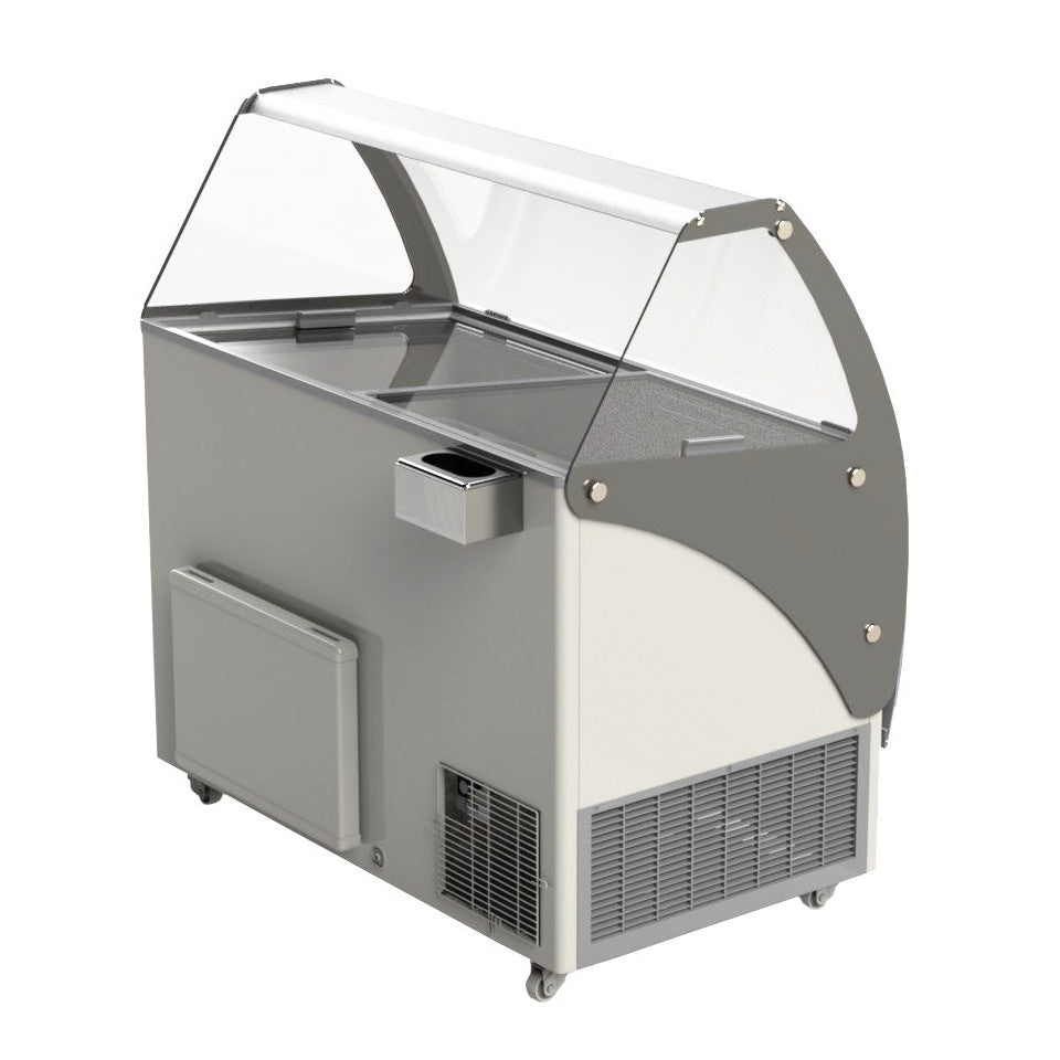 Combisteel Schepijsvitrine | MALTA | Energiezuinig | 557L | 13x 5L | -15°C/-22°C | Statisch | 1662x825x1257(h)mm | 7472.0110