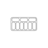 Combisteel Schepijsvitrine | BALI | Energiezuinig | 358L | 9x 5L | -15°C/-22°C | Statisch | 1192x825x1257(h)mm | 7472.0100