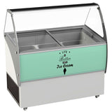 Combisteel Schepijsvitrine | MALTA | Energiezuinig | 557L | 13x 5L | -15°C/-22°C | Statisch | 1662x825x1257(h)mm | 7472.0110