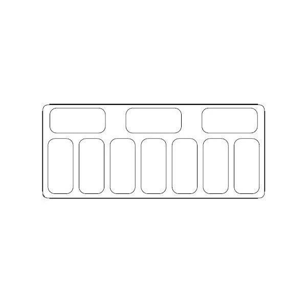 Combisteel Schepijsvitrine | CURACAO | Energiezuinig | 454L | 10x 5L | -15°C/-22°C | Statisch | 1447x825x1257(h)mm | 7472.0105