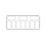 Combisteel Schepijsvitrine | CURACAO | Energiezuinig | 454L | 10x 5L | -15°C/-22°C | Statisch | 1447x825x1257(h)mm | 7472.0105