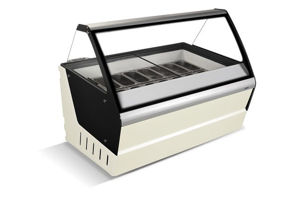 Combisteel Schepijsvitrine | HAWAI | Energiezuinig | 630L | 16x 5L | -14°C/-24°C | Statisch | 1590x1195x1335(h)mm | 7472.0115