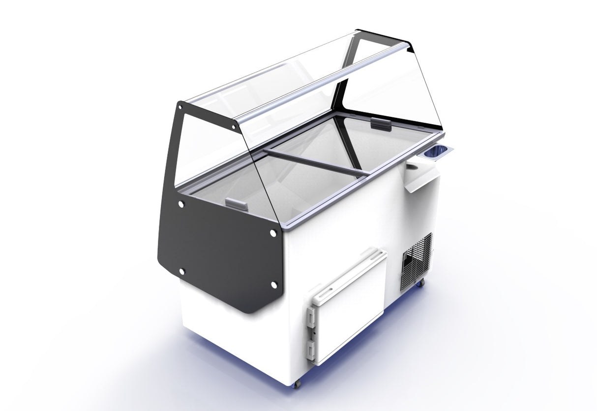 Combisteel Schepijsvitrine | CUBA | Energiezuinig | 540L | 13x 5L | -14°C/-24°C | Statisch | 1664x842x1285(h)mm | 7472.0145