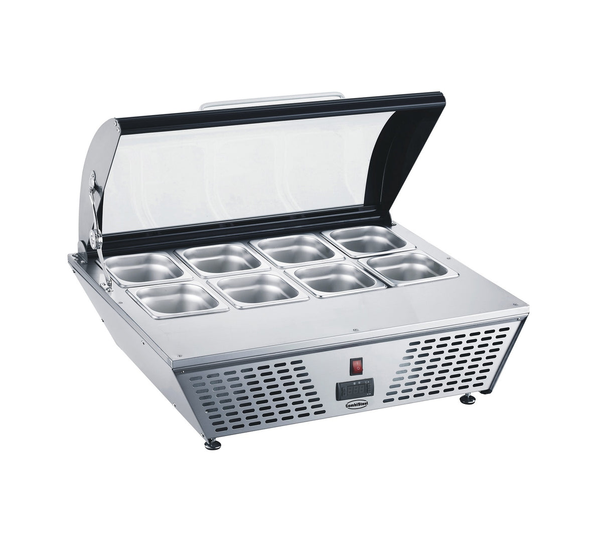 Combisteel Opzetkoelvitrine | 67L | 8x GN 1/6 | 0°C/+12°C | Statisch | 767x612x328(h)mm | 7487.0040