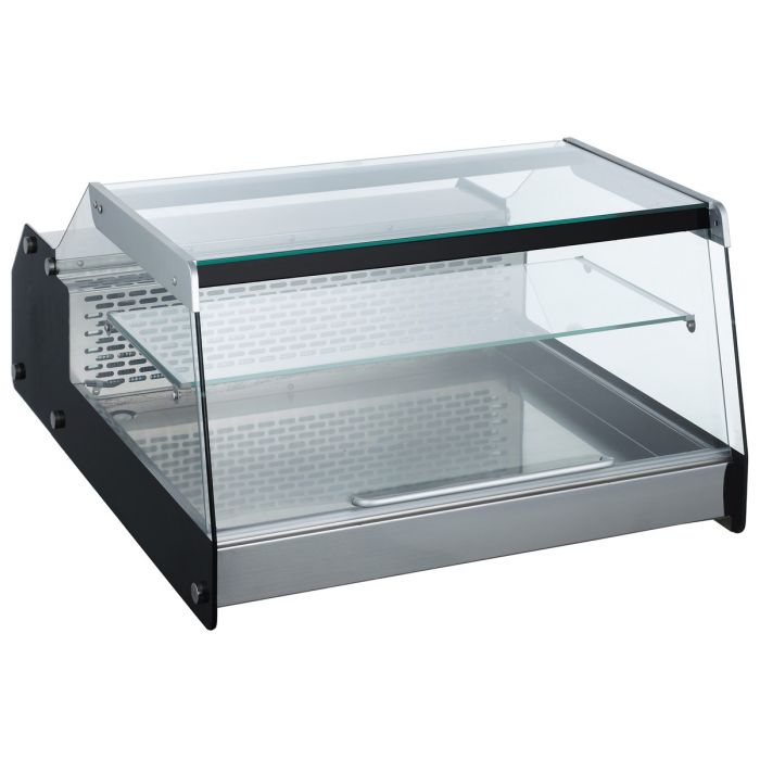 Combisteel Koelvitrine | 128L | Zwart | +2°C/+12°C | 2 Niveaus | 685x874x419(h)mm | 7487.0225