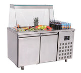 Combisteel gekoeld saladette | 3x 1/1 GN | -2°C/+8°C | Geforceerd | 1400x700x850(h)mm | 7489.5150