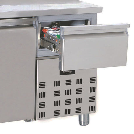 Combisteel Koelwerkbank | 218L | 2 Deuren + 1 lade | -2°C/+8°C | Geforceerd | 1400x700x850(h)mm | 7489.5160