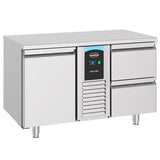 Combisteel Koelwerkbank | ENERGY LINE | 281L | 1 Deur (1/1 GN) + 2 Laden | -2°C/+8°C | Geforceerd | 1300x700x850(h)mm | 7489.5350