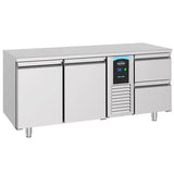 Combisteel Koelwerkbank | ENERGY LINE | 474L | 2 Deuren + 2 Laden (1/1 GN) | -2°C/+8°C | Geforceerd | 1785x700x850(h)mm | 7489.5355