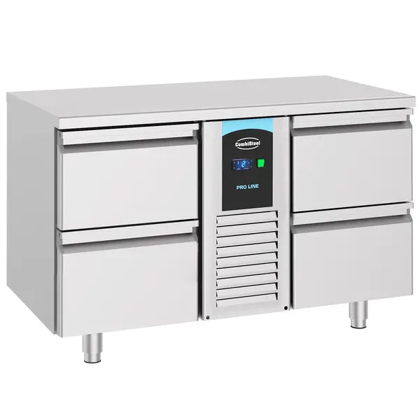 Combisteel Koelwerkbank | ENERGY LINE | 281L | 4 Laden | -2°C/+8°C | Geforceerd | 1300x700x850(h)mm | 7489.5375