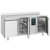 Combisteel Koelwerkbank | ENERGY LINE | 474L | 3 Deuren (1/1 GN) | -2°C/+8°C | Geforceerd | Achteropstand | 1785x700x860(h)mm | 7489.5405