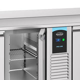 Combisteel Koelwerkbank | ENERGY LINE | 632L | 4 Deuren (1/1 GN) | -2°C/+8°C | Geforceerd | Achteropstand | 2270x700x860(h)mm | 7489.5410