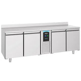 Combisteel Koelwerkbank | ENERGY LINE | 632L | 4 Deuren (1/1 GN) | -2°C/+8°C | Geforceerd | Achteropstand | 2270x700x860(h)mm | 7489.5410