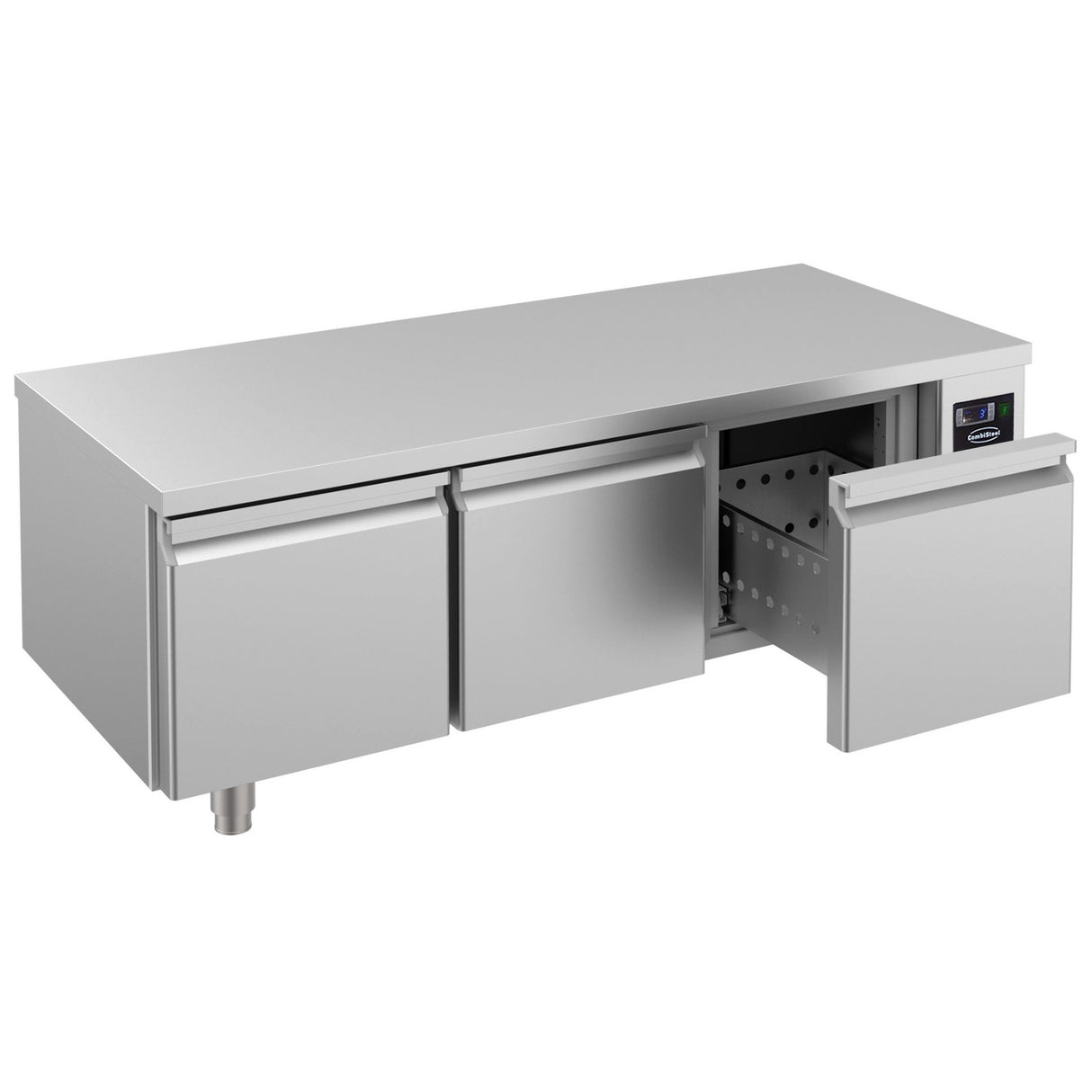 Combisteel Koelwerkbank | Laag Model | 280L | 3 Laden | -2°C/+8°C | Geforceerd | 1600x700x600(h)mm | 7489.5480