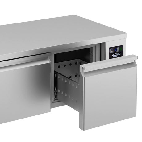 Combisteel Koelwerkbank | Laag Model | 280L | 3 Laden | -2°C/+8°C | Geforceerd | 1600x700x600(h)mm | 7489.5480