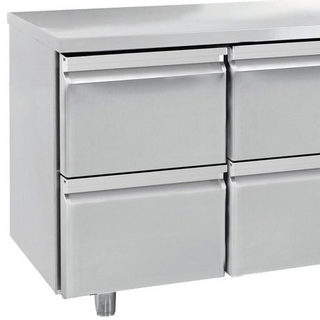 Combisteel Koelwerkbank | ENERGY LINE | Energiezuinig | 632L | 2 deuren 4 laden | -2°C/+8°C | Geforceerd | 2330x700x850(h)mm | 7489.5535