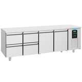 Combisteel Koelwerkbank | ENERGY LINE | Energiezuinig | 632L | 2 deuren 4 laden | -2°C/+8°C | Geforceerd | 2330x700x850(h)mm | 7489.5535