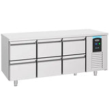 Combisteel Koelwerkbank | ENERGY LINE | Energiezuinig | 474L | 6 laden | -2°C/+8°C | Geforceerd | 1865x700x850(h)mm | 7489.5545