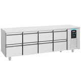 Combisteel Koelwerkbank | ENERGY LINE | Energiezuinig | 632L | 8 laden | -2°C/+8°C | Geforceerd | 2330x700x850(h)mm | 7489.5550