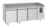 Combisteel Pizza Koelwerkbank | 615L | 3 deuren | -2°C/+8°C | Geforceerd | 2100x800x1080(h)mm | 7489.5225